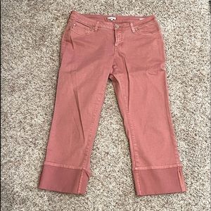 DEAR JOHN Playback Cuffed Straight Legged Cropped Jeans